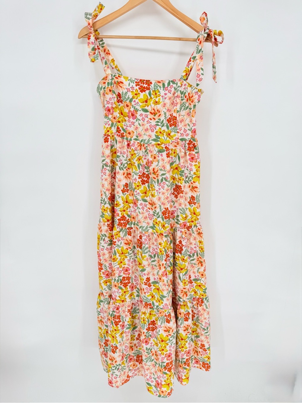 Petal + Pup Rosalee Floral Maxi Dress 4 Cottagecore Boho Prairie Summer Vacation - Picture 3 of 10